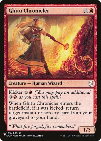 Ghitu Chronicler (The List) Light Play
