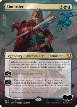 Elminster (Borderless) (Commander Legends: Battle for Baldur's Gate) Light Play