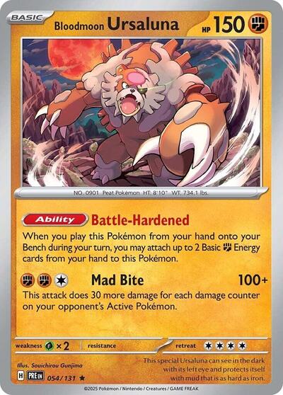 Bloodmoon Ursaluna (SV: Prismatic Evolutions) Light Play Holofoil
