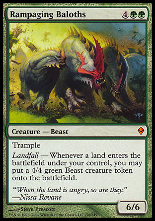 Rampaging Baloths (Zendikar) Medium Play