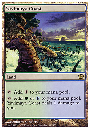 Yavimaya Coast (9th Edition) Light Play