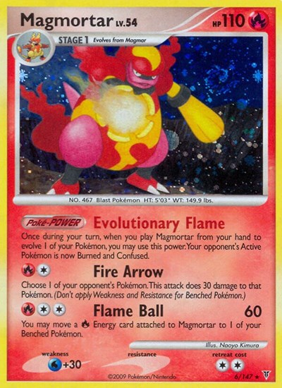 Magmortar (Supreme Victors) Damaged / Poor Holofoil