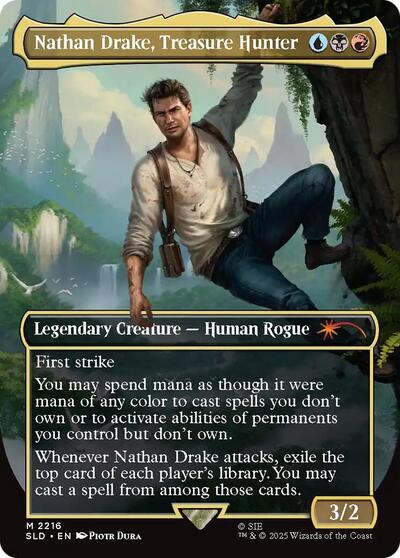 Nathan Drake, Treasure Hunter (Secret Lair) Light Play