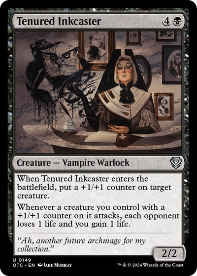 Tenured Inkcaster (Commander: Outlaws of Thunder Junction) Light Play