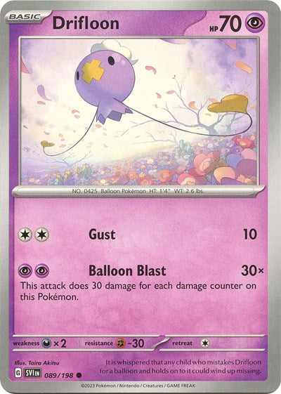 Drifloon (Scarlet and Violet: Base Set) Light Play