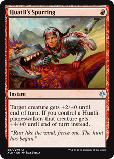 Huatli's Spurring (Ixalan) Light Play
