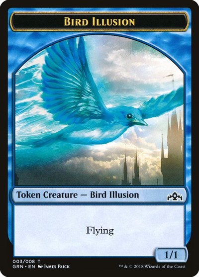 Bird Illusion Token (Guilds of Ravnica) Light Play
