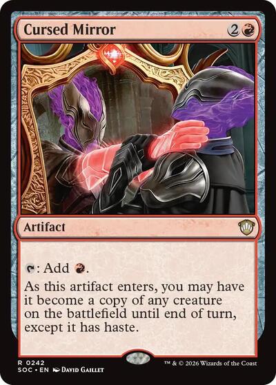 Cursed Mirror (Commander: Secrets of Strixhaven) Light Play