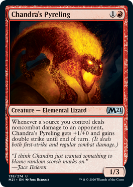 Chandra's Pyreling (Magic 2021 Core Set) Light Play