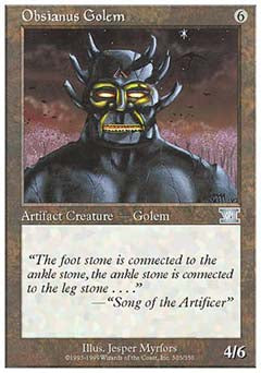 Obsianus Golem (Classic 6th Edition) Heavy Play