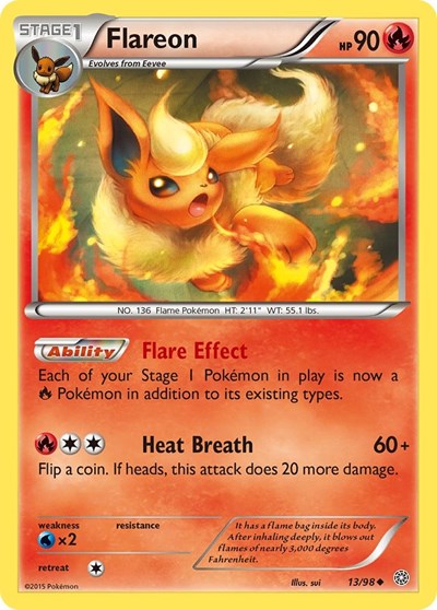 Flareon (XY - Ancient Origins) Damaged / Poor