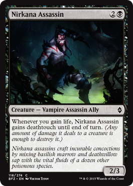 Nirkana Assassin (Battle for Zendikar) Light Play