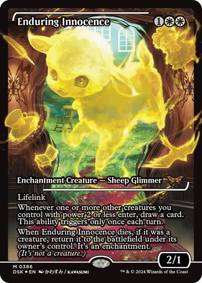 Enduring Innocence (Showcase) (Duskmourn: House of Horror) Near Mint Foil