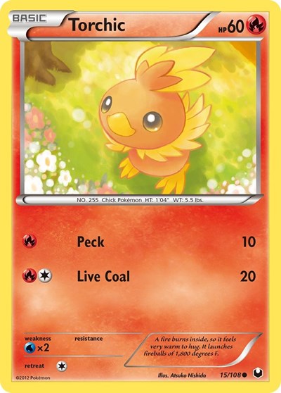 Torchic (15) (Dark Explorers) Light Play