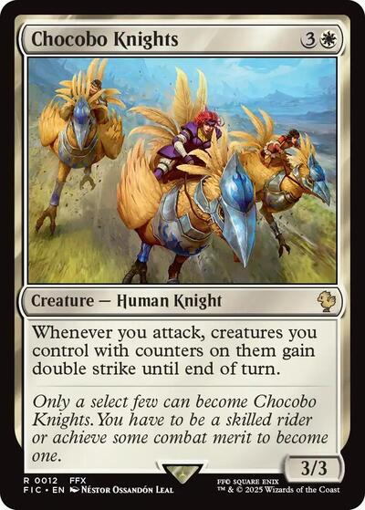 Chocobo Knights (Commander: FINAL FANTASY) Light Play