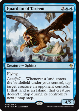 Guardian of Tazeem (Battle for Zendikar) Light Play Foil