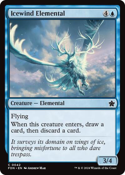 Icewind Elemental (Foundations) Light Play Foil