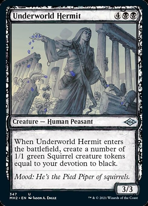 Underworld Hermit (Showcase) (Modern Horizons 2) Light Play