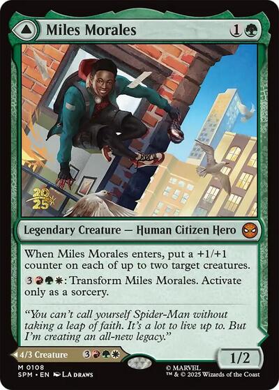 Miles Morales (Promos: Prerelease Cards) Light Play Foil