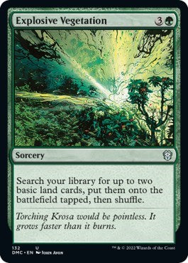Explosive Vegetation (Commander: Dominaria United) Light Play