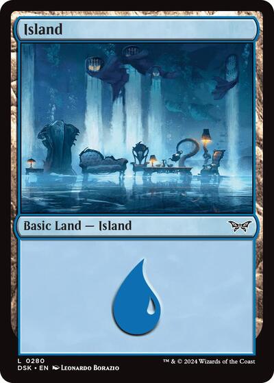 Island (0280) (Duskmourn: House of Horror) Light Play