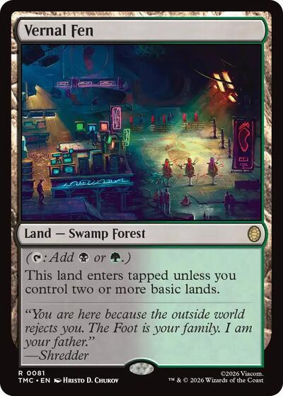 Vernal Fen (Commander: Teenage Mutant Ninja Turtles) Light Play