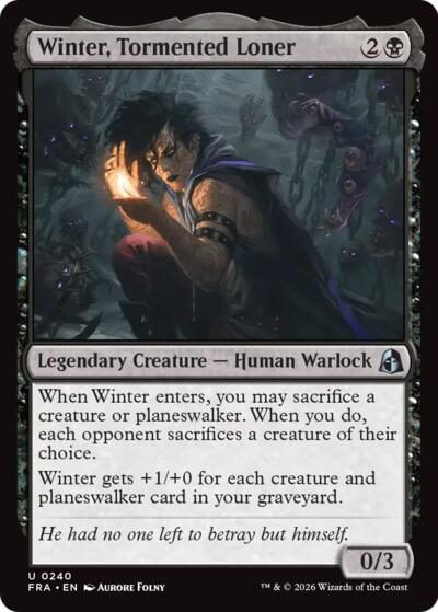 Winter, Tormented Loner (Reality Fracture) Light Play