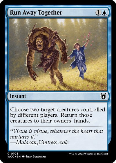Run Away Together (Commander: Wilds of Eldraine) Light Play