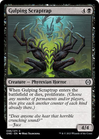 Gulping Scraptrap (Phyrexia: All Will Be One) Light Play Foil