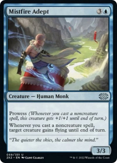 Mistfire Adept (Double Masters 2022) Light Play