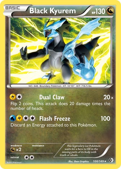Black Kyurem (Boundaries Crossed) Medium Play