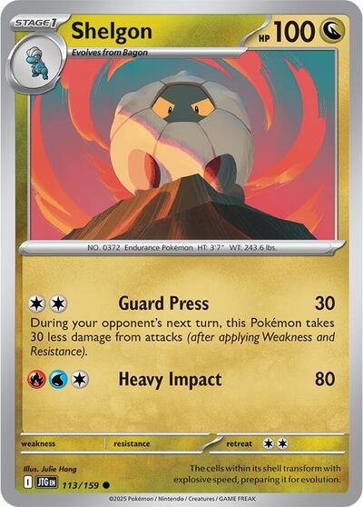 Shelgon (SV09: Journey Together) Light Play Reverse Holofoil