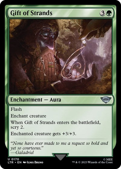Gift of Strands (Universes Beyond: The Lord of the Rings: Tales of Middle-earth) Light Play Foil