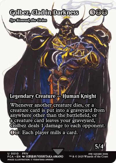 Golbez, Clad in Darkness - Syr Konrad, the Grim (Showcase) (Universes Beyond: FINAL FANTASY: Through the Ages) Light Play