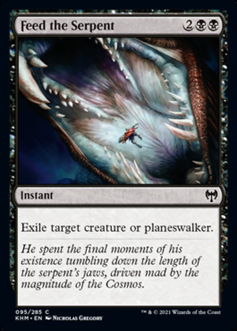 Feed the Serpent (Kaldheim) Light Play Foil