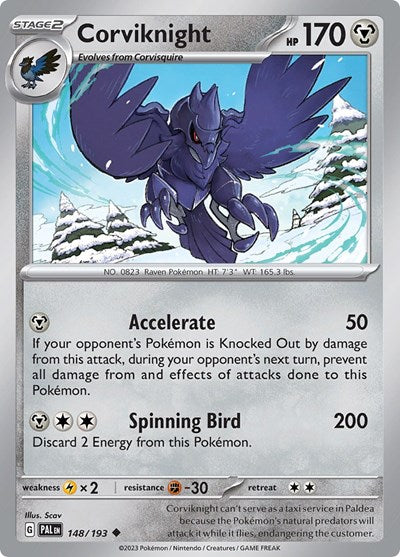 Corviknight (SV02: Paldea Evolved) Light Play