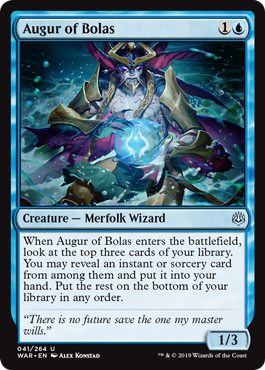 Augur of Bolas (War of the Spark) Light Play