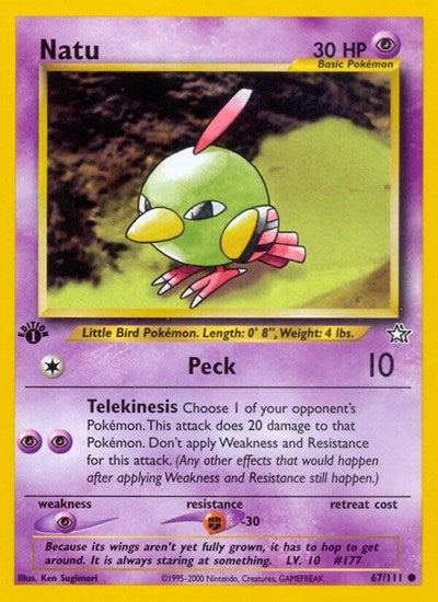 Natu (Neo Genesis) Near Mint 1st Edition