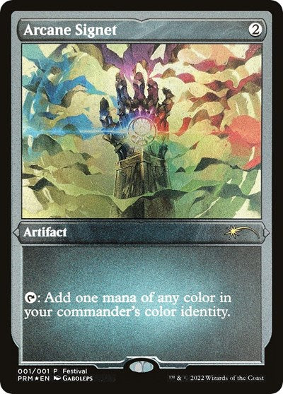 Arcane Signet (Foil Etched) (Promos: Magicfest Cards) Light Play Foil