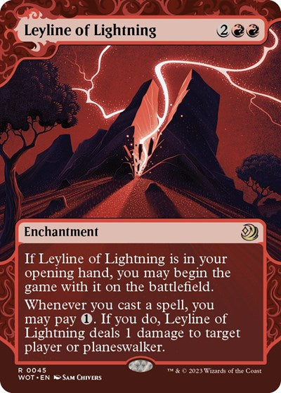 Leyline of Lightning (Wilds of Eldraine: Enchanting Tales) Light Play Foil