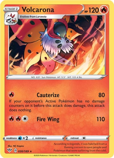 Volcarona (SWSH03: Darkness Ablaze) Light Play