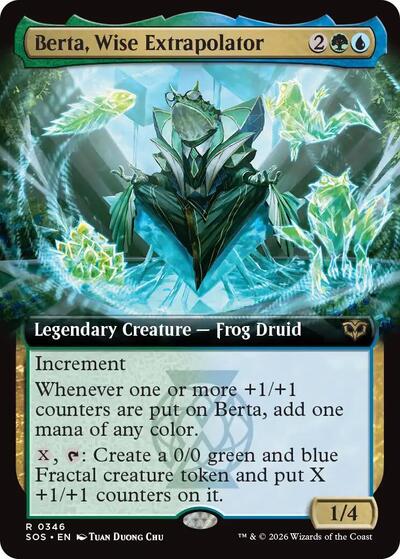 Berta, Wise Extrapolator (Extended Art) (Secrets of Strixhaven) Light Play