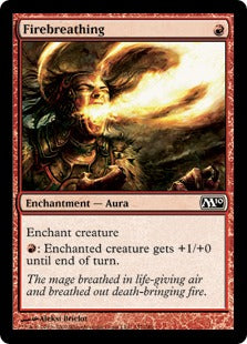 Firebreathing (Magic 2010 Core Set) Light Play