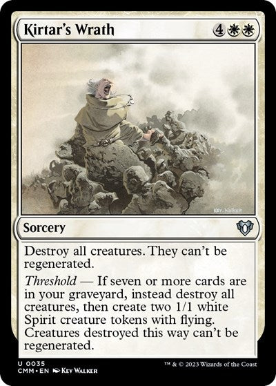 Kirtar's Wrath (Commander Masters) Light Play