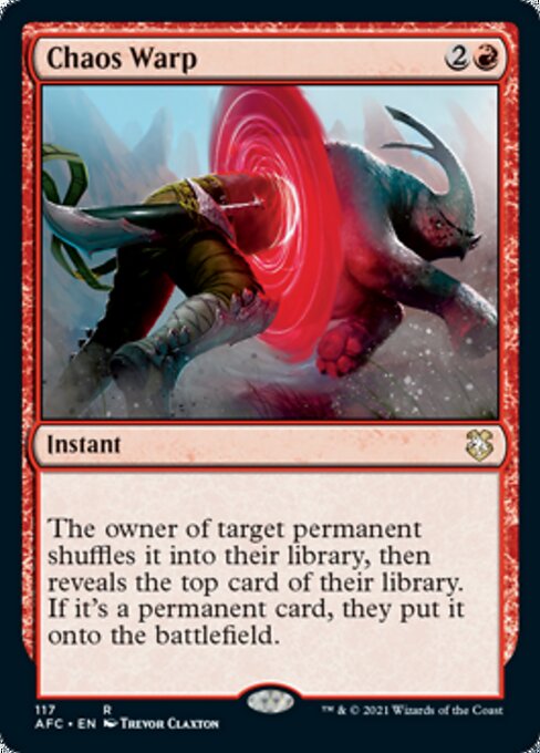 Chaos Warp (Commander 2021 Forgotten Realms) Light Play