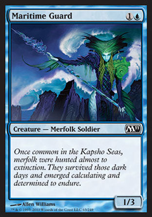 Maritime Guard (Magic 2011 Core Set) Light Play