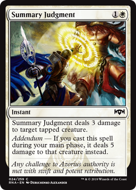 Summary Judgment (Ravnica Allegiance) Light Play