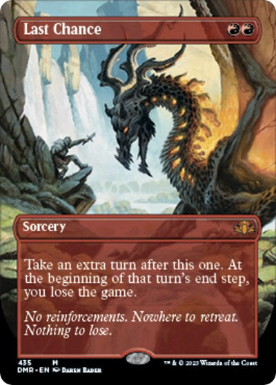 Last Chance (Borderless) (Dominaria Remastered) Near Mint Foil