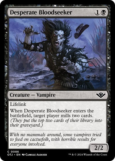 Desperate Bloodseeker (Outlaws of Thunder Junction) Light Play