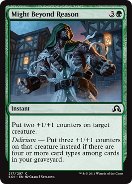 Might Beyond Reason (Shadows Over Innistrad) Light Play